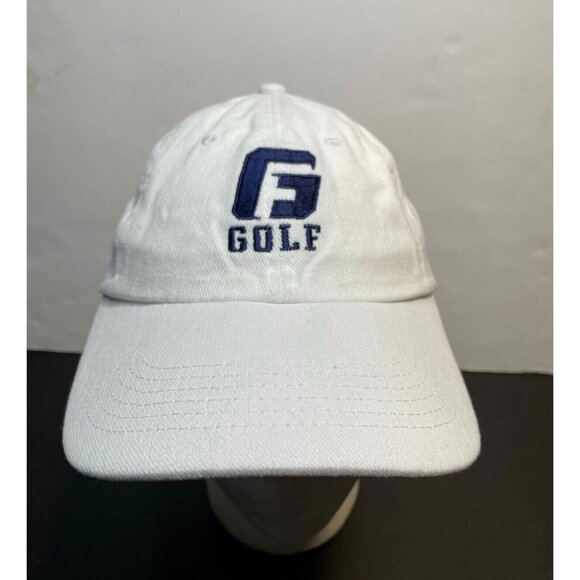 Golf hat 7" strap back white - Picture 1 of 8